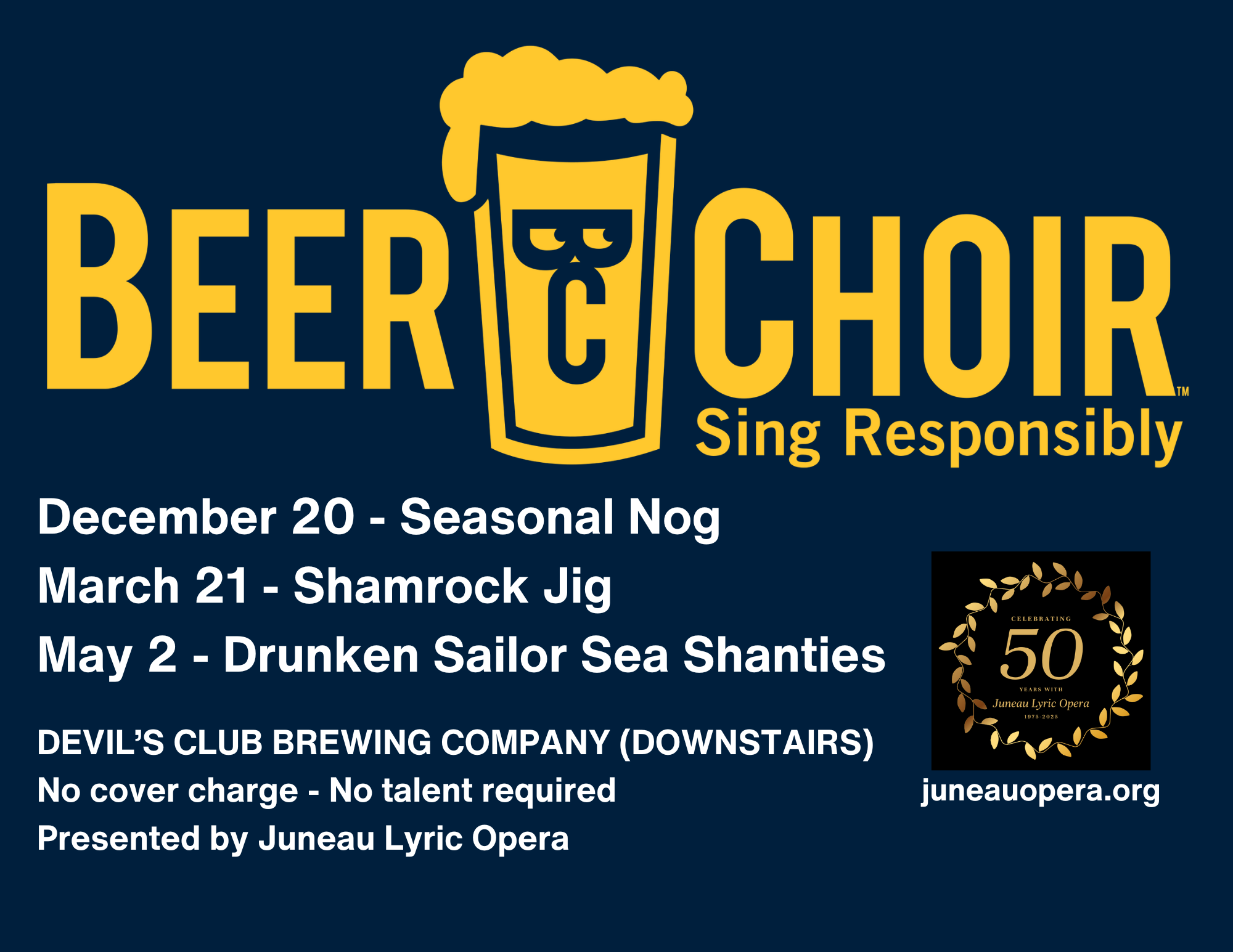 Beer Choir – Planned Events